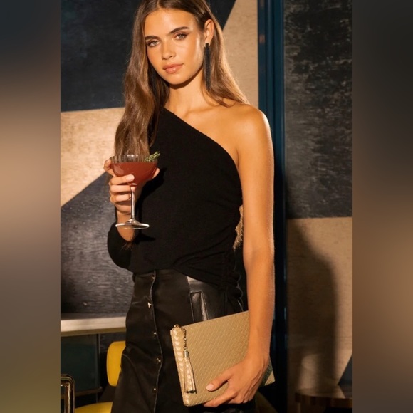 VIRGINA WOLF Mimi Woven Clutch NWT - Picture 2 of 8